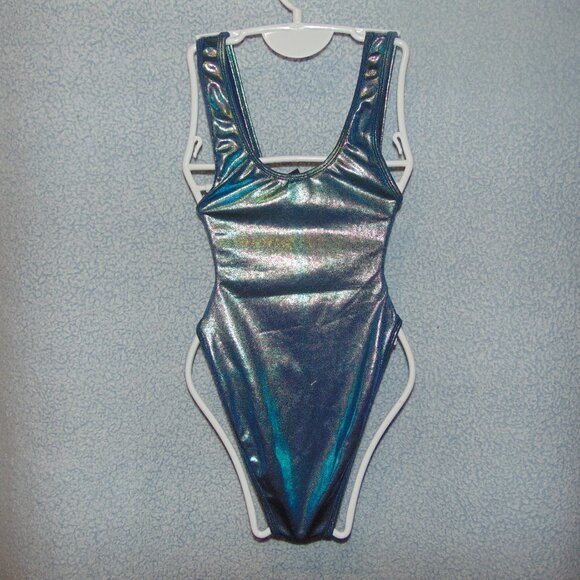 JValentine Metalic Silver Swimsuit S/M - Picture 3 of 6